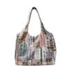 Lazy wind large capacity armpit bag women's bag new small fresh flower tote bag fashionable shoulder bag