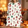 Women's Casual Long Sleeve Christmas Print Hoodie for Winter Holiday