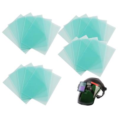 Lente de Proteção para Soldagem, Pacote com 20 Transparente Protetora de Reposição Canto Reto para Solar, Clara