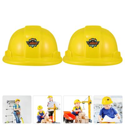 6 Stück Bekleidungswerkzeug Hut Baby-Partyhüte für Kinder Kind Hartplastik Bauarbeiter Spielzeug