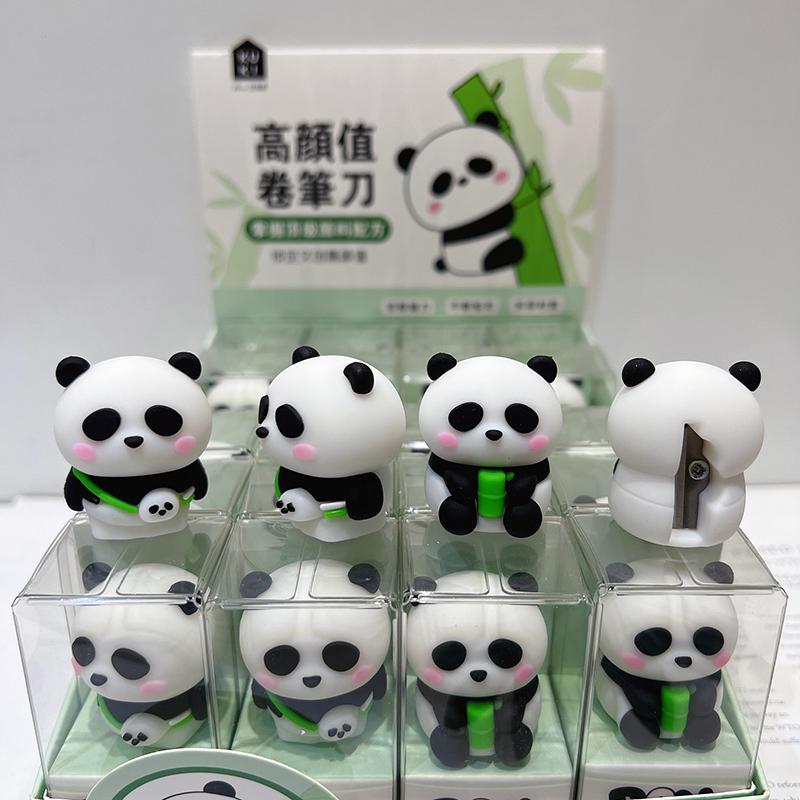 Kawaii Panda Tiger Pencil Sharpener Manual Hand Crank Pencil Cutter Sharpener Kids Gift Korean Stationery School Office Supplies