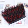 10-15Cm Tie-Dye Ostrich Hair Cloth Edge Clothing Accessories Material Multicolor Ostrich Hair Lace Cloth Strap