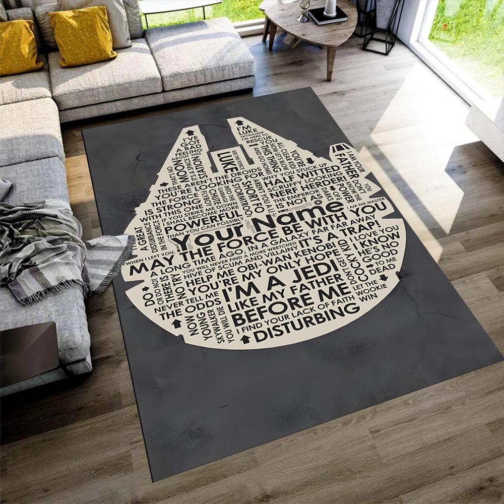 Star Wars Personalized Name Carpet Perfect for Outdoor Foyer Dining Room Decorate room Antislip Carpet Decorate Offices Birthday/Christmas Gift
