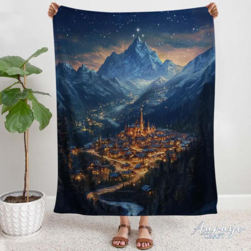 

[Magical Night Court Blanket] Magical Night Court Reader s Blanket - Cozy Gift for Book Lovers, Bibliophiles, and Library 70x100cm28x39in