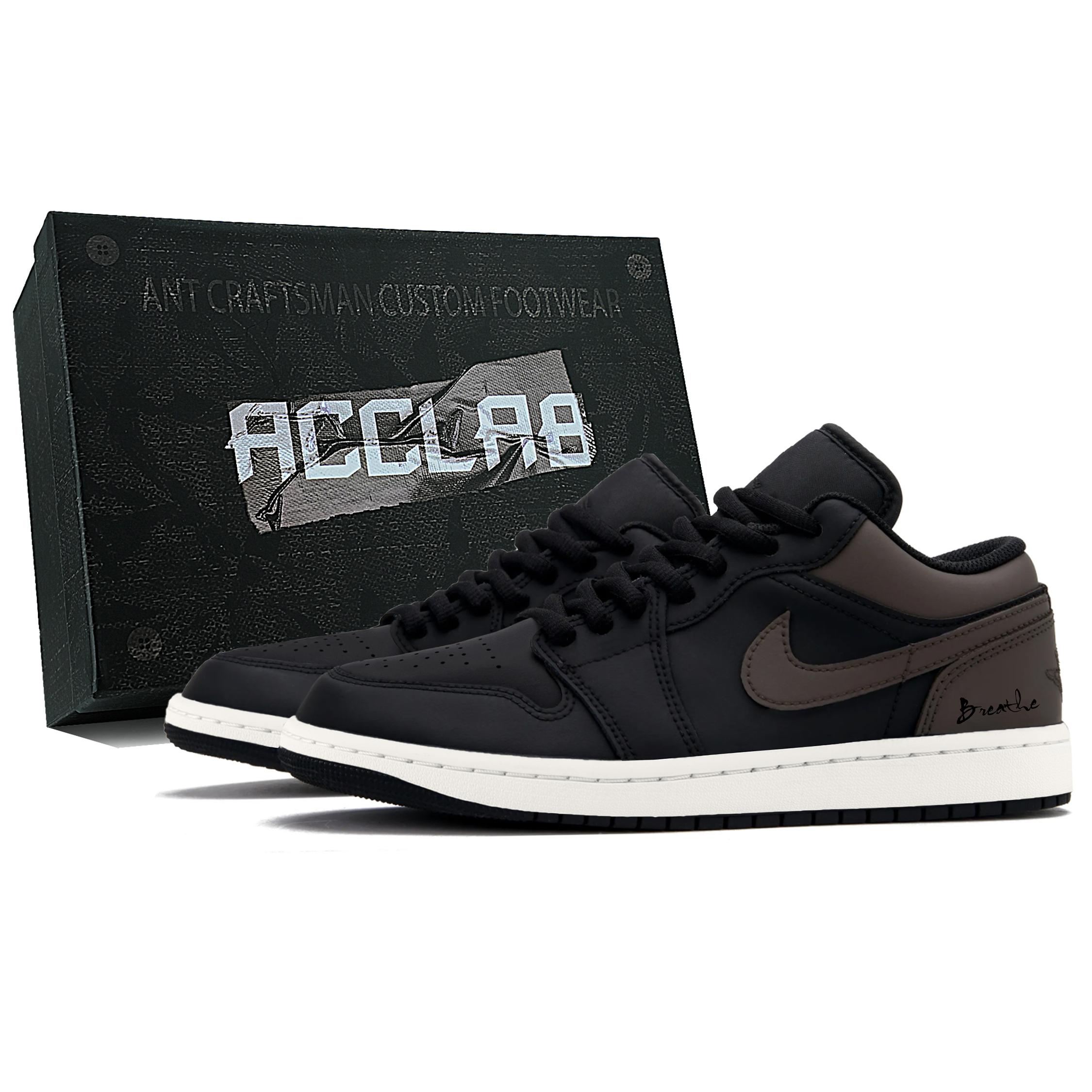 

Jordan Air Jordan 1 Cushioning Low top Vintage Basketball Shoes Men s Mocha 553558-043(Team349--) 44