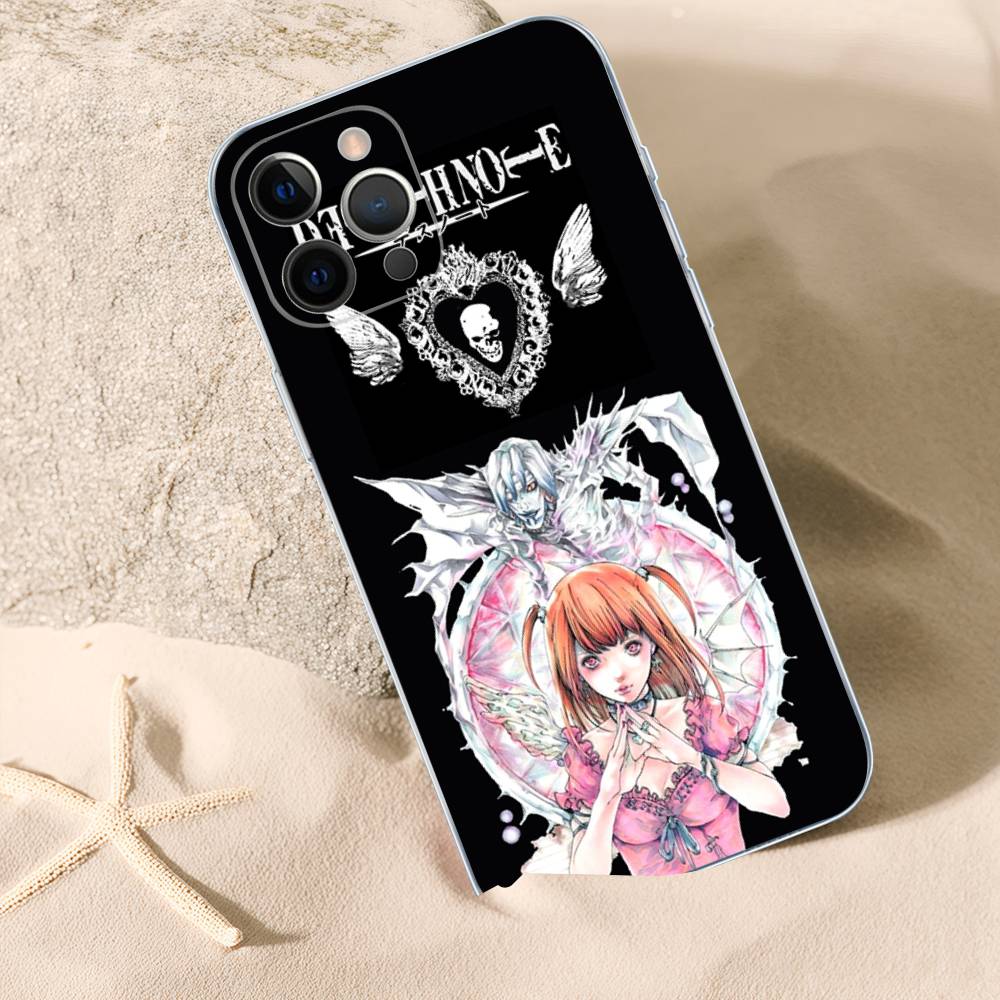 Misa anime D-Death N-Note Clear Silicone Soft TPU Phone Case For iphone 17 16 15 14 Plus 13 12 Mini 11 Pro Max Shell Capa