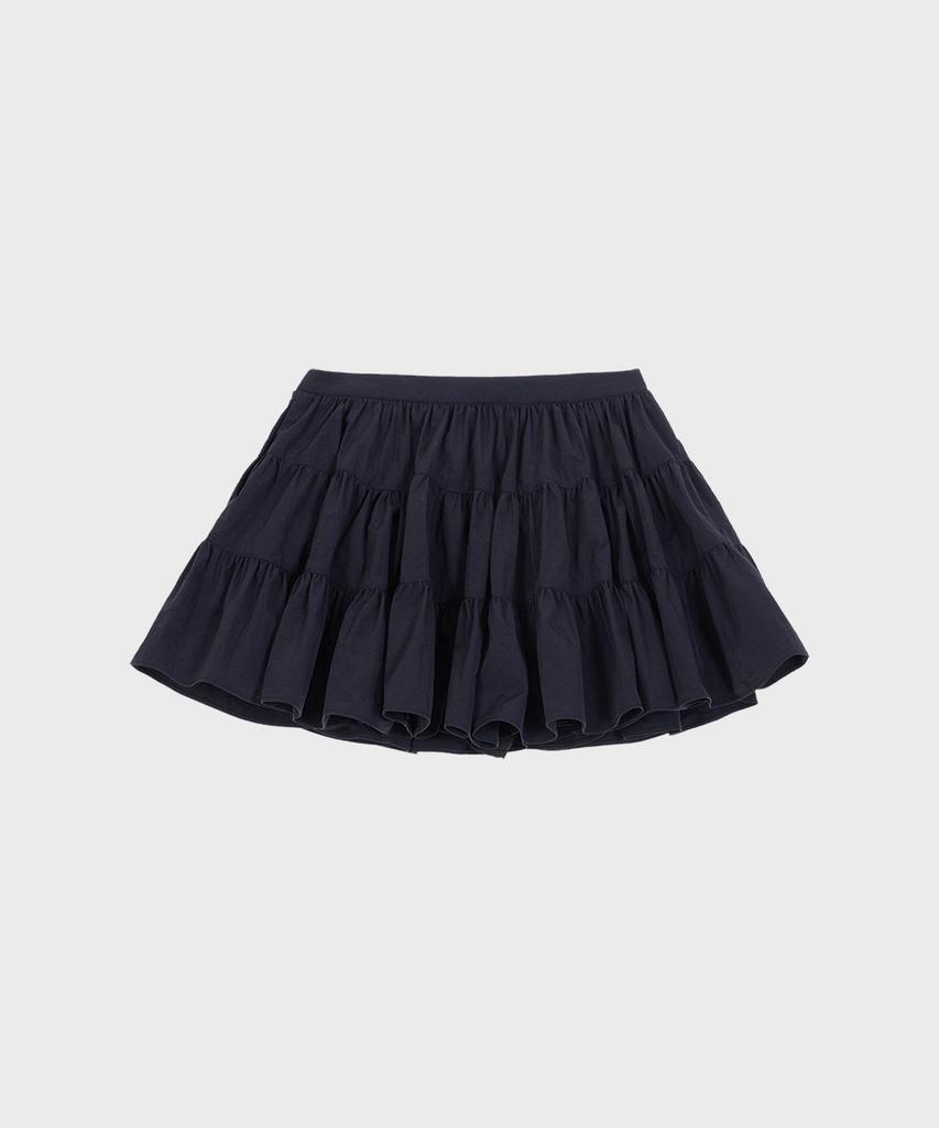 Alkialka Puffy Mini Skirt (Dark Navy)