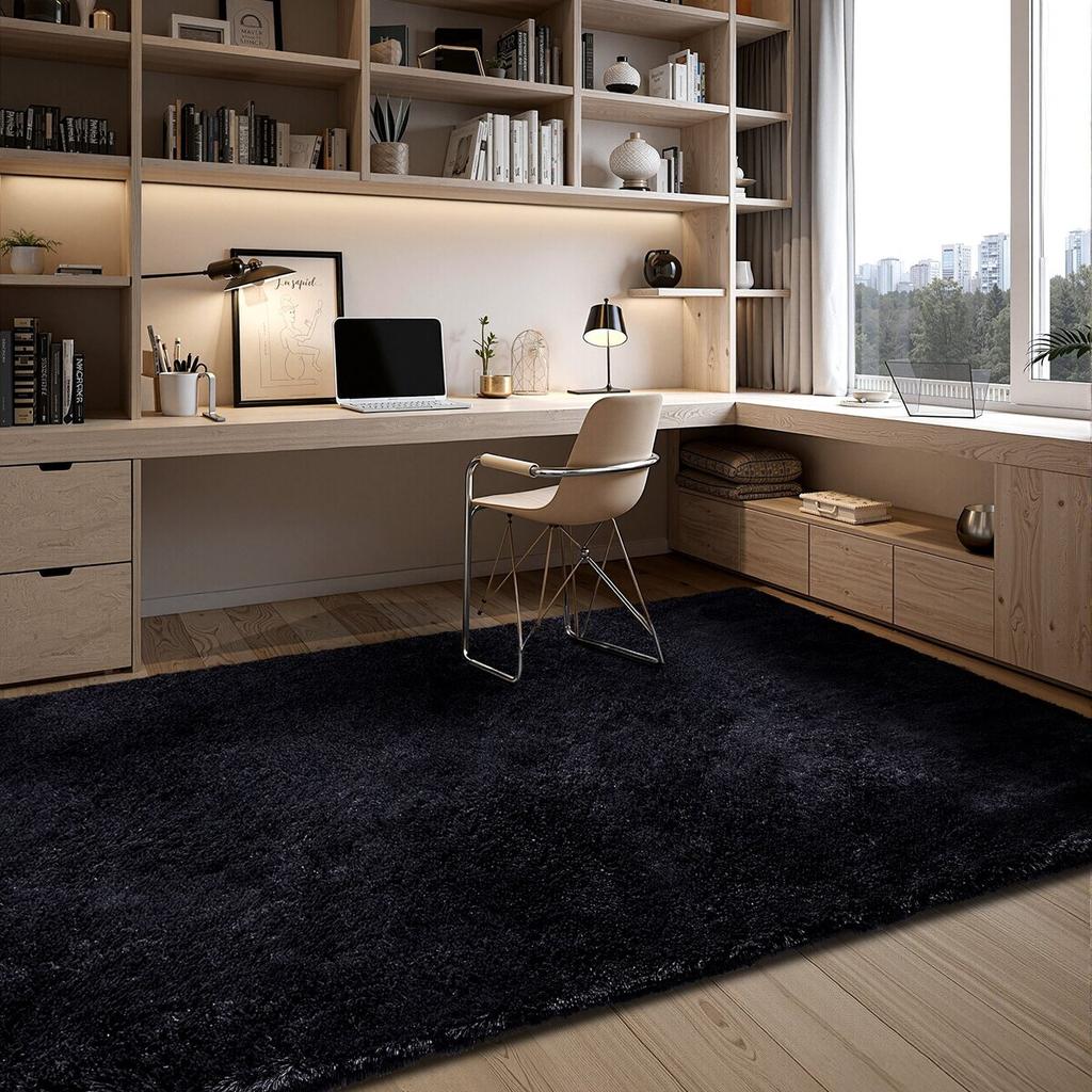 Indoor Plush Area Rugs, 2.44 X 3.05m Soft Plush Carpet, Furry Shag Area Rugs for Living Room, Bedroom, Sunroom, Modern Home Decor Aesthetic,