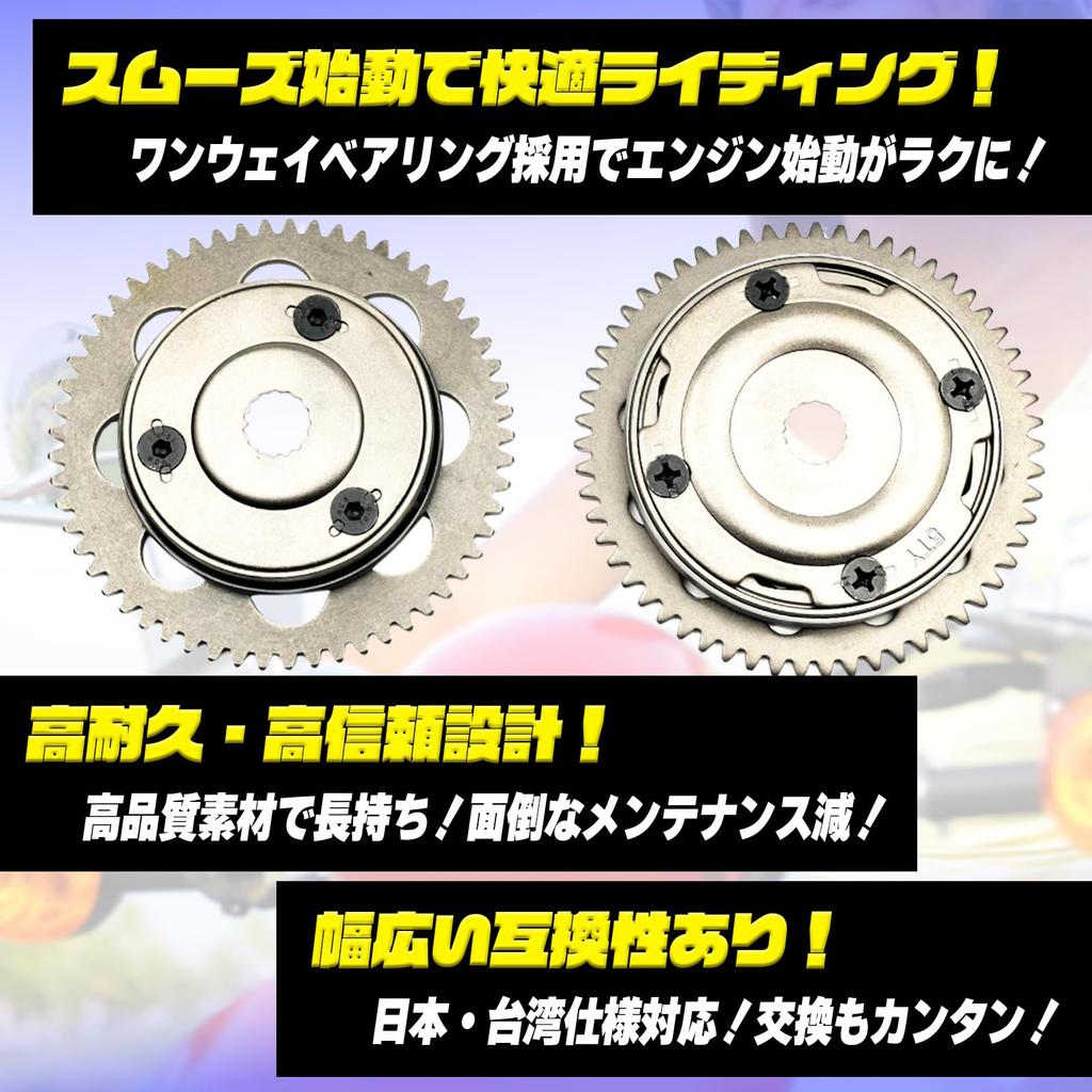 HTharros Starter Clutch Compatible Part for Yamaha Cygnus 125 and Majesty Type A One-Way Bearing, 125, 50M-15570-01,