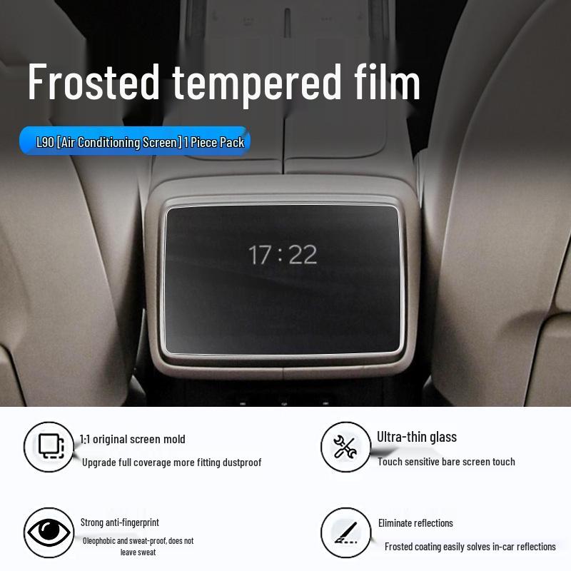 Compatible Tempered Film Protector for Nio LeDao L90: Center Console, Navigation, Instrument Panel, and Display Screen.