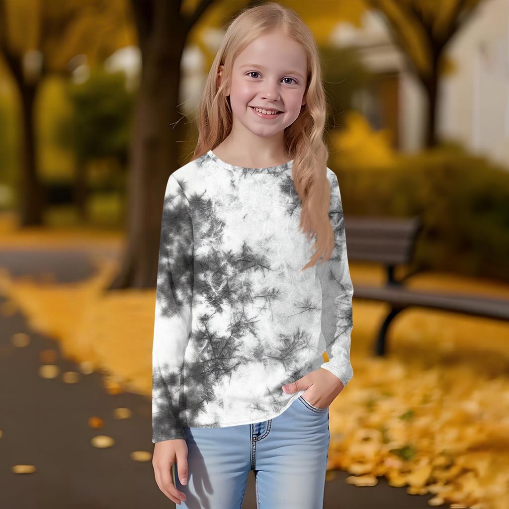 Children's Long-sleeved O-neck Top Printed Daily Casual
