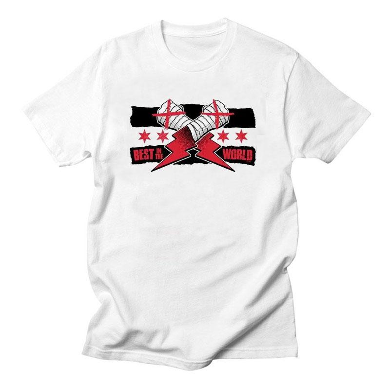 Cm Punk 100% Cotton T Shirt American Professional Wrestler Cute Fashion T-Shirts Summer Short Sleeve Gift Tshirt Vintage Loose