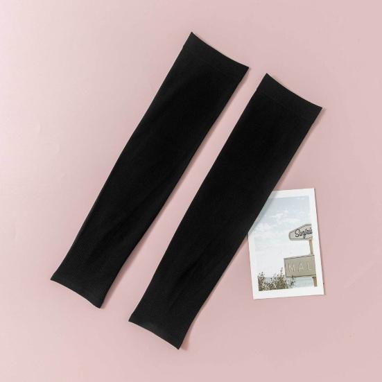 2Pcs Summer Ice Silk Arm Sleeves UV Protection Breathable Anti-slip Elastic