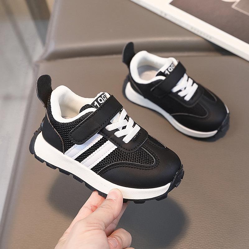 

Детские кроссовки, черная обувь, противоскользящая и удобная обувь 23