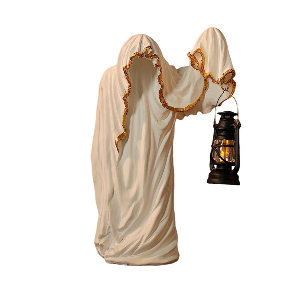 Dark Mysterious Man In Black Desktop Halloween Creative Decoration Ornaments