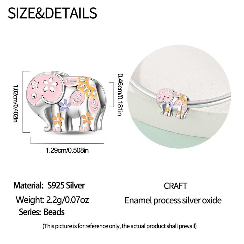 Copper Sacred Auspicious Guardian Elephant Series Pendant Charm Bead Fit Original Bracelet For Woman Diy Jewelry