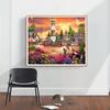 5D DIY Diamond Painting Landscape Castle Full Round Rhinestone Embroidery Cross Stitch Kit Mosaic Picture Home Decoration Gift