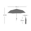 Portable Umbrella Tri Fold 8 Ribs Rain Sun Dual Use Windproof Foldable Plaid Pattern Umbrella for Outdoor Travel White