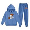 Kids Hoodie and Sweatpants Set Halloween Printed Outfit Lightweight Pullover Hooded Top and Elastic Waist Bottoms for Boys and Girls