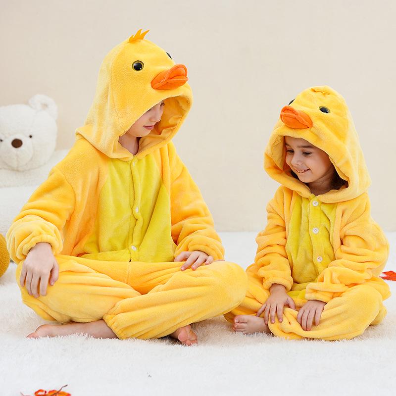 Michley Kids & Teens Animal Flannel Onesie - Homewear & Party Outfit