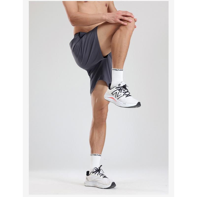 Summer Ice Silk Thin Outer Quick Drying Shorts Five Point Casual Pants Exercise Running Basketball Sports Men's Shorts