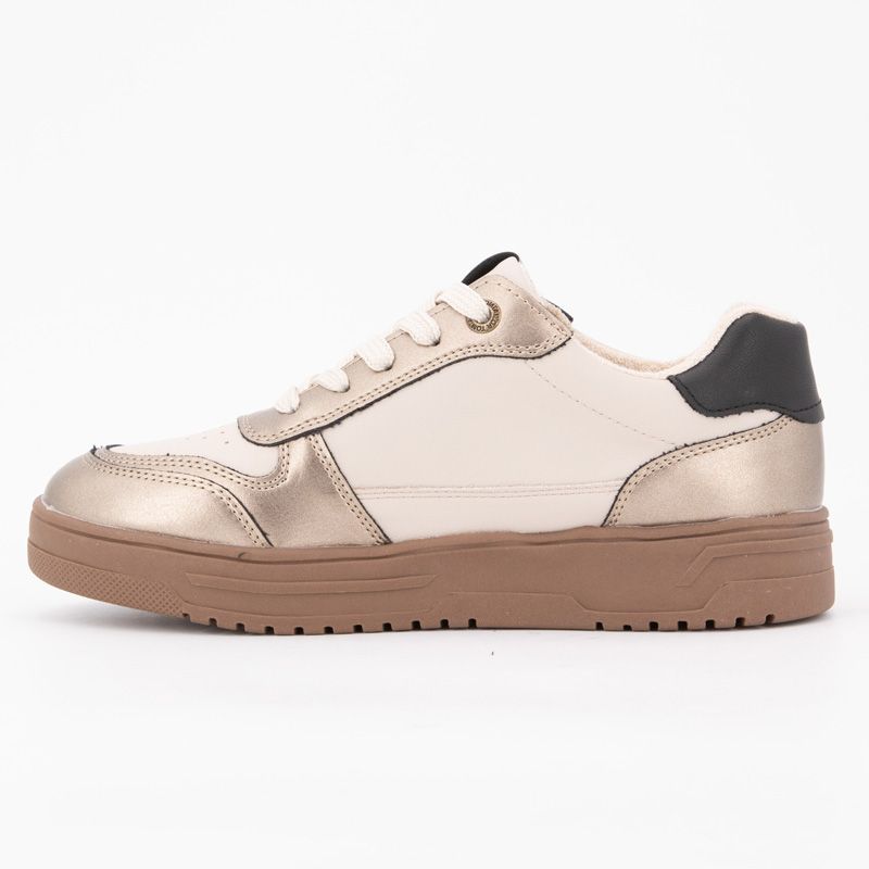 Baskets à lacets semelle gomme platine Femme TOM TAILOR