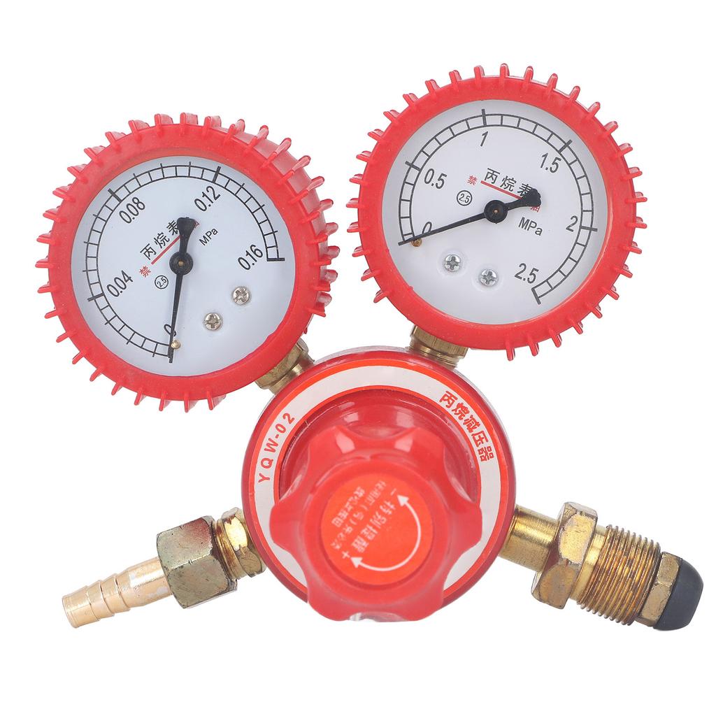 Welder Gas Regulator TIG Propane Gauge Flow Meter Valve Flowmeter Dual Gauge 9mm Connector