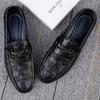 Classic Business Flats Casual Slip-On Dress Shoes for Men Men's Genuine Leather Loafers Comfortable Stylish Office Formal Shoes