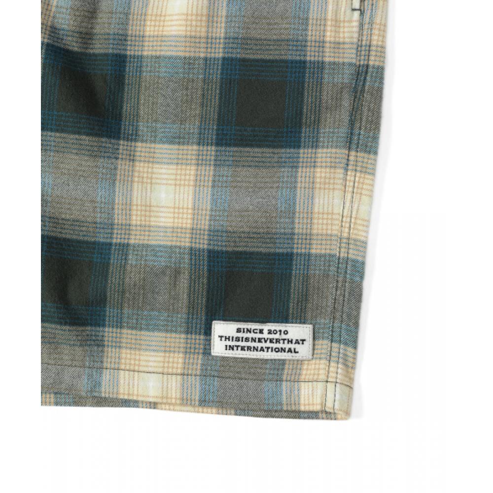 Thisisneverthat Beted Check Short Brown