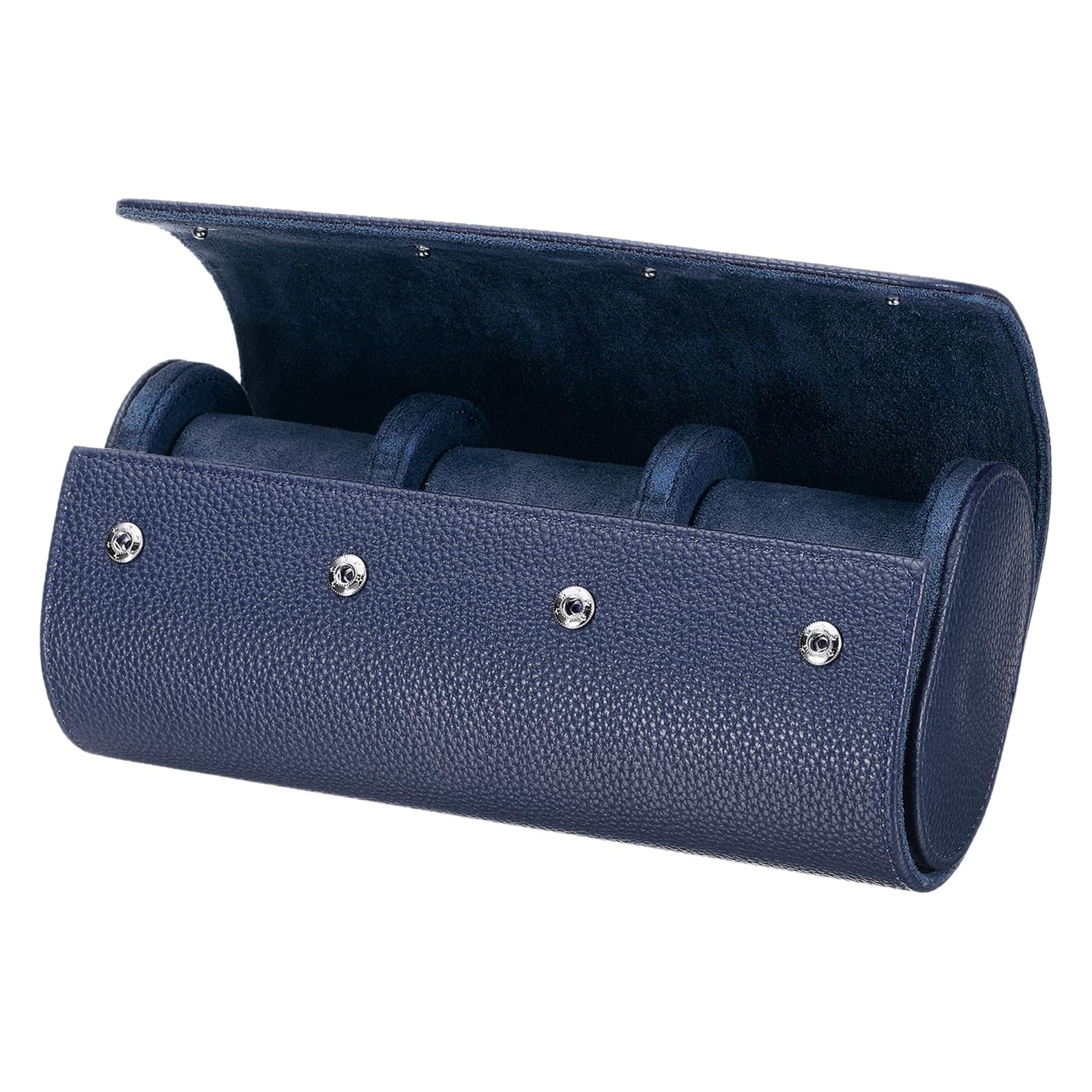 

uxcell Watch Roll Travel Case 3 Slots, Portable Leather Watch Case for Men and Women, Watch Storage Organizer with Removable Pillow, for Travel,