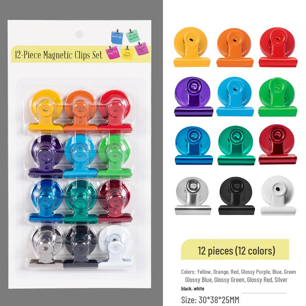 Colorful 30mm Magnetic Clips for Refrigerators