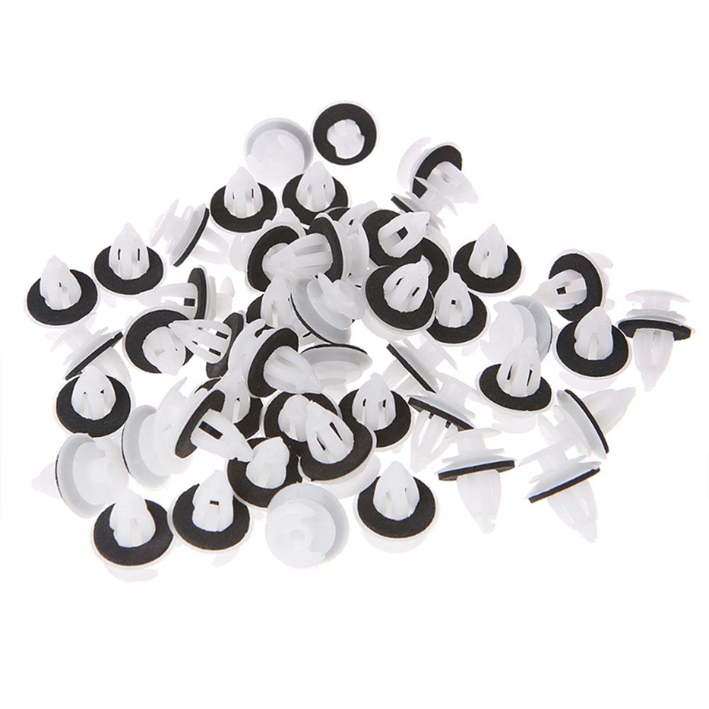 50pcs Auto Fastener Clips Nylon Trim Panel Retainer Clips Buckle Interior Decoration for BMW E81 E82 E87 E88 F20 E34 E39 E60 F10