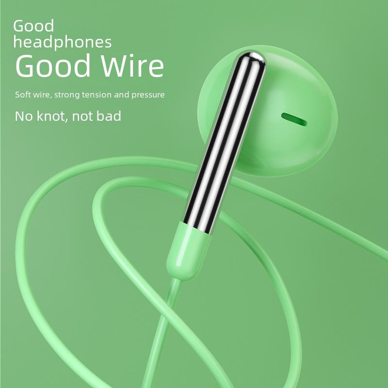 Auriculares intraaurales con cable, conector de 3,5 mm y micrófono, compatibles con Vivo, Huawei, Oppo y Apple.