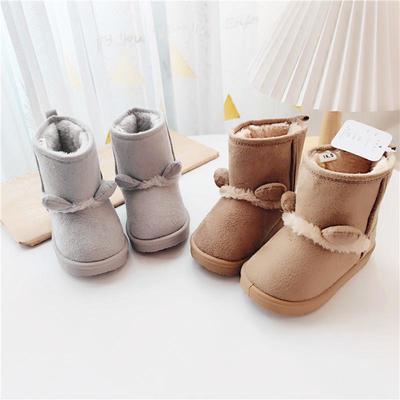 Nuovi stivali da neve con orecchie d'orso per bambini: Stile invernale giapponese