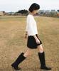 DEHEVE Basic Waffle T-Shirt [Ivory]