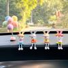 4Pcs/Set Little Hanging Feet Rabbit Car Interior Decoration Tabletop Ornament