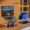 Rotating Foldable Metal Tablet Stand with Built-In Radiator