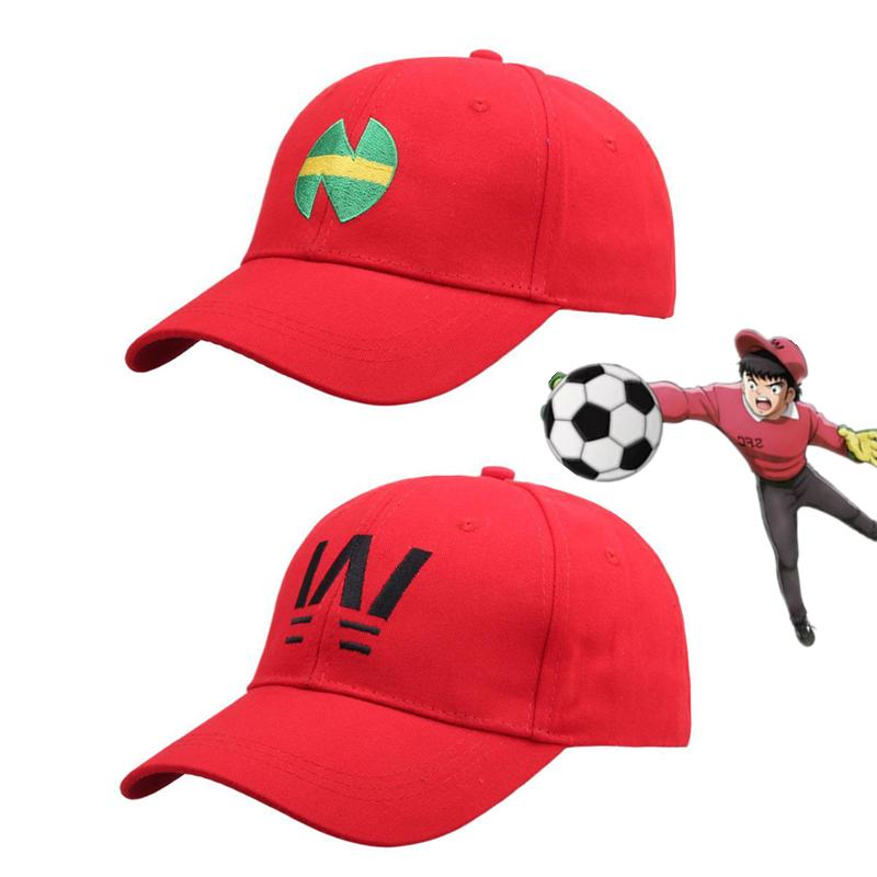 2pcs Anime Captain Tsubasa Team Hat Wakabayashi Genzo Cosplay Unisex Embroidery Baseball Cap Sun Hat Outdoor