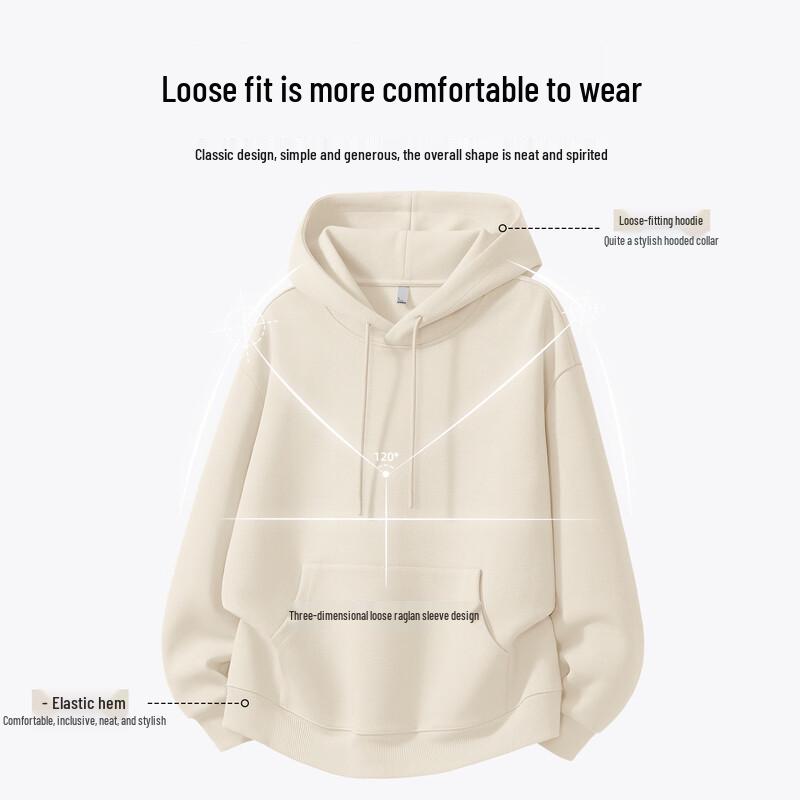 Jeanswest Men's Hooded Pullover Sweatshirt