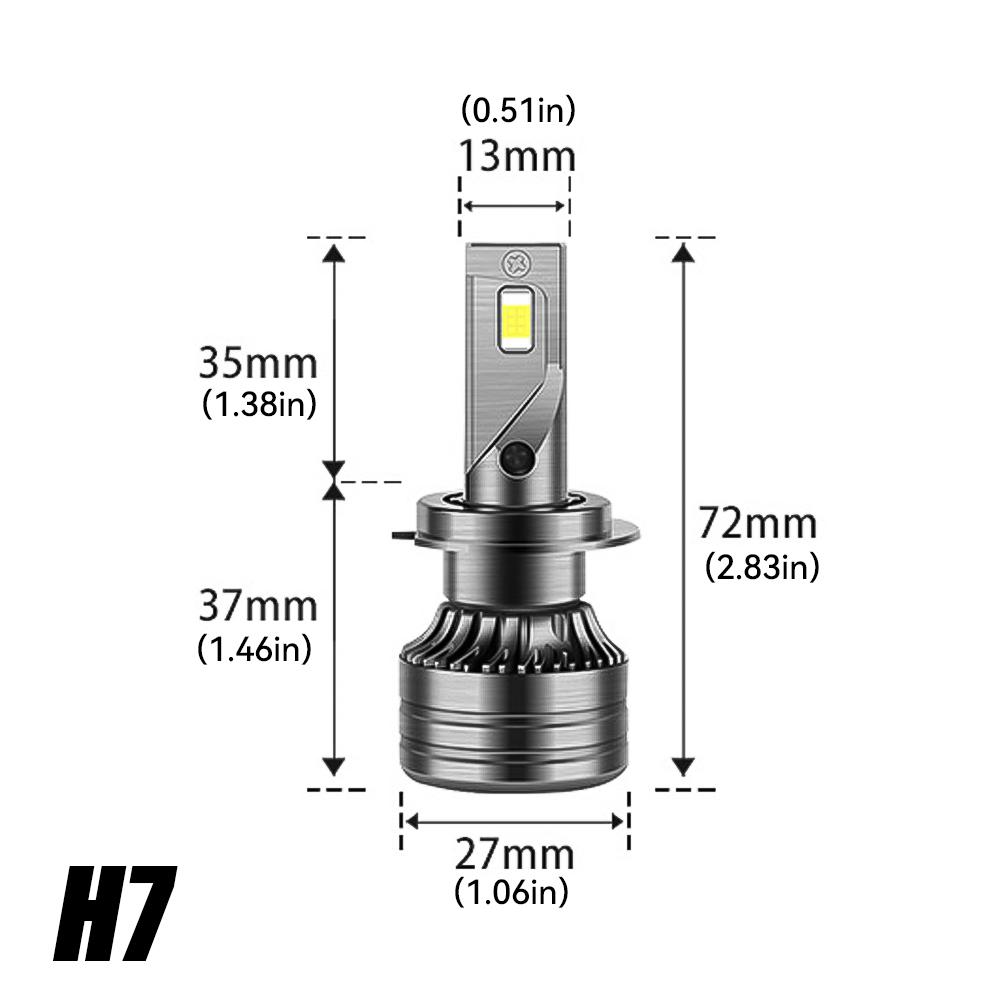 6000K 9005/HB3 9006/HB4 H1 H7 H4 H11 Super Power EMC Canbus LED Scheinwerfer für Auto Nebelscheinwerferlampe 25000LM 12V 1 Stück