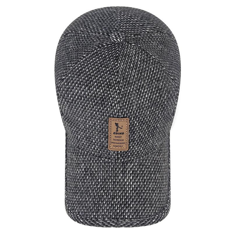 Jesienna i zimowa ciepła czapka męska na zewnątrz jazda na rowerze spacer wczesne zimno ochrona słuchu bawełniana czapka wygrała licytację czapka baseballowa dla staruszka