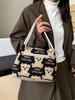 New Cute Portable Canvas Bag with Little Bear Pattern - Fashionable for Outings