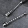 Honey Spoon Stainless Steel Spoon Long Honey Dipper Stick Syrup Server Serving Spoon Honeycomb Stick for Honey Jar Pot Tableware