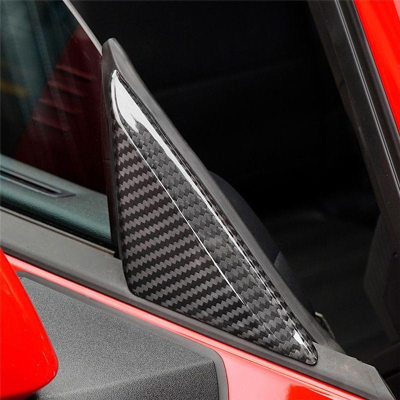 For Ford Mustang A Pillar Panel Trim For Ford Mustang Carbon Fiber For Ford Mustang Car Accessories