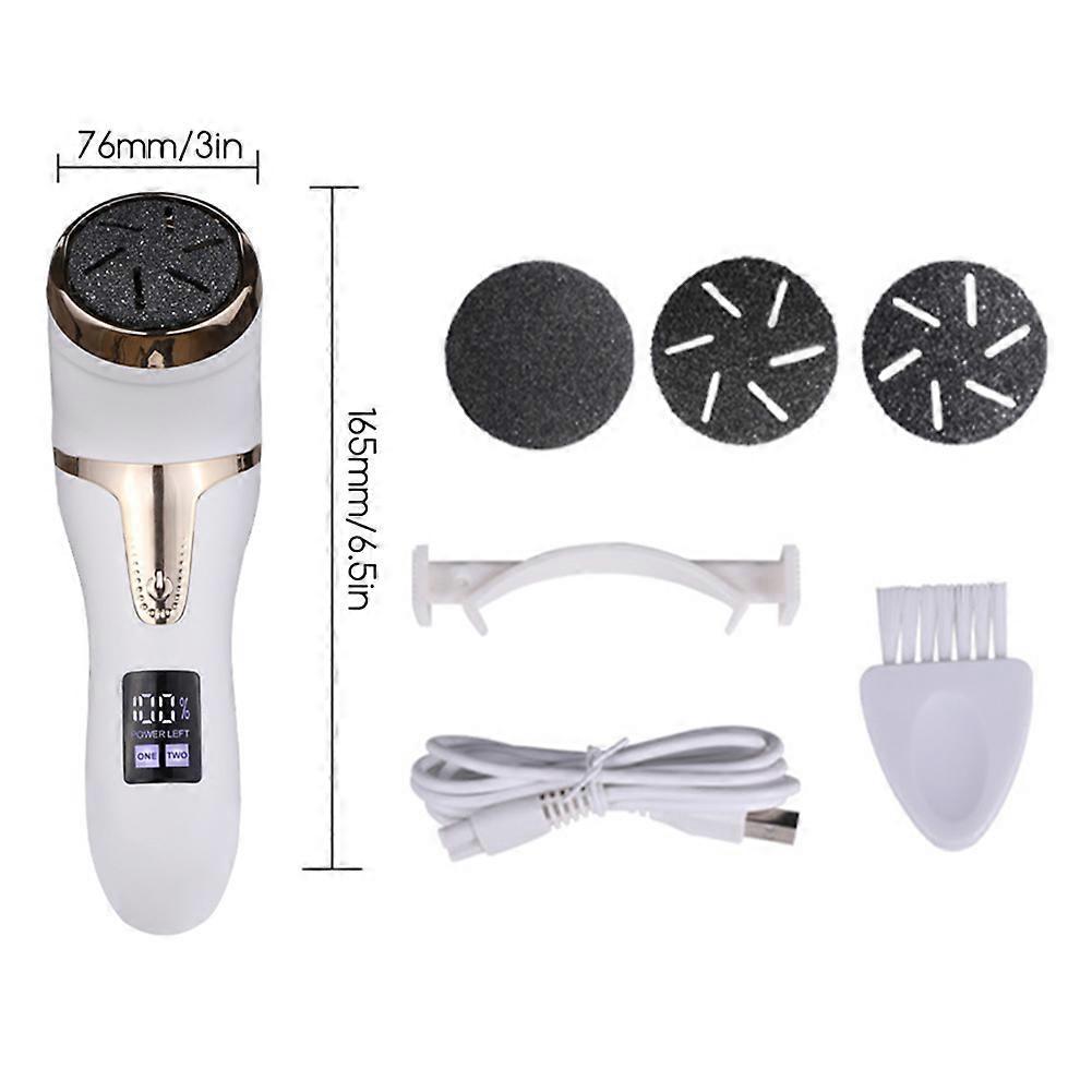 Foot Dead Skin Callus Remover Electric Filer Tool for Feet Pedicure Easy Use with Vacuum Cleaner Digital Display