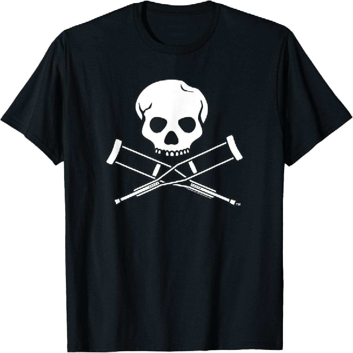 Jackass Skull And Crutches Logo T-Shirt(1) S