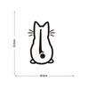 Funny Moving Tail Cat Car Sticker Window Wiper Decals Rear Windshield Sticker Reflective Car Animal Sticker Notebook Decoration