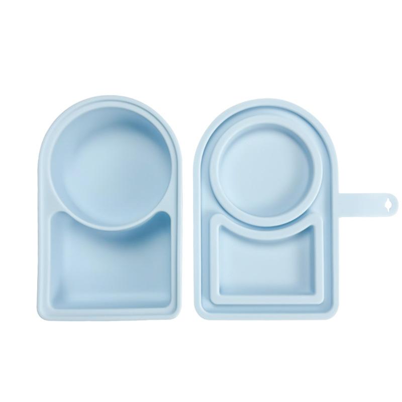 1Pieces Silicone Condiment Box For Sauce Container With Lid Portable Small Lunch Box Accessories Dip Container Outdoor Tableware