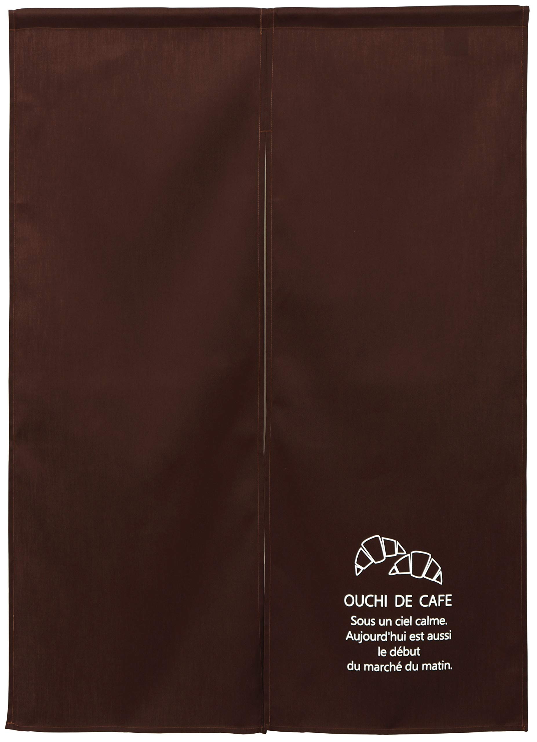

Stylish Nordic Noren Sunnyday 85cm Wide x 120cm Perfect for Home and Cafe Short Length Curtain, Brown, Fabric, Long, Cafes, Croissants, Style, Simple,