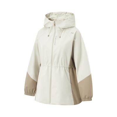 Li Ning Comprehensive Training Series Fitness Sports Casual Minimalist Color Block Hooded Windbreaker Women Outerwear AFDV060-6